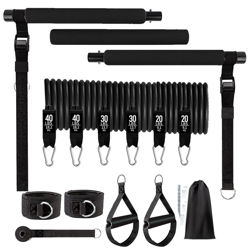 Enhanced Pilates Resistance Fitness Stick Set (11 Pcs)