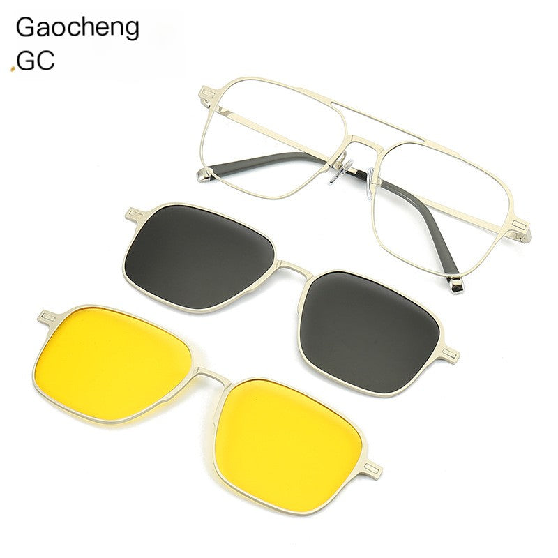 Polarized UV Protection Sunglasses with Magnetic Inserts