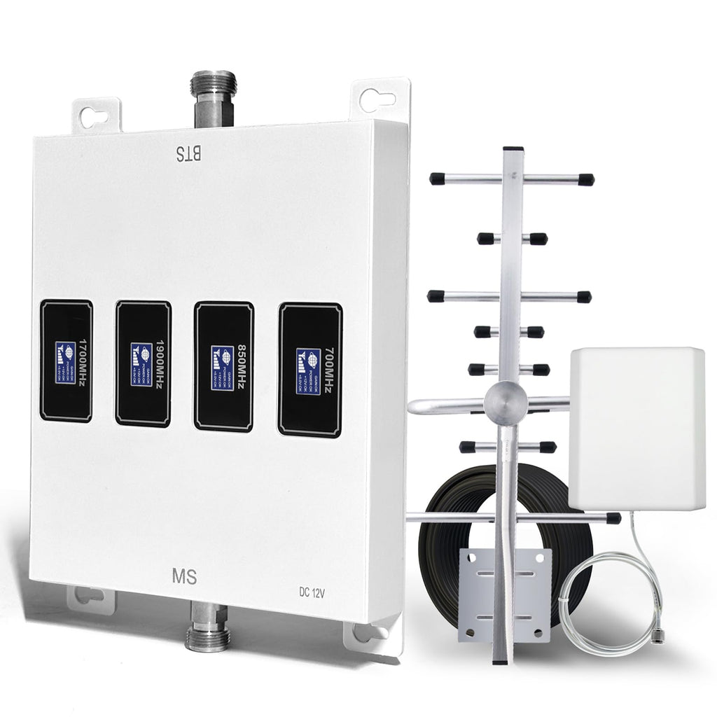 Cell Phone Signal Booster for Home Cell Phone Booster for All Carriers Boosts 2G 3G 4G LTE & 5G Up to 5000 sq ft Cell Booster - Verizon AT&T & More | FCC Approved