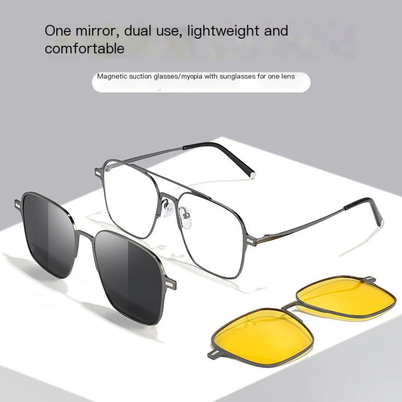 Polarized UV Protection Sunglasses with Magnetic Inserts