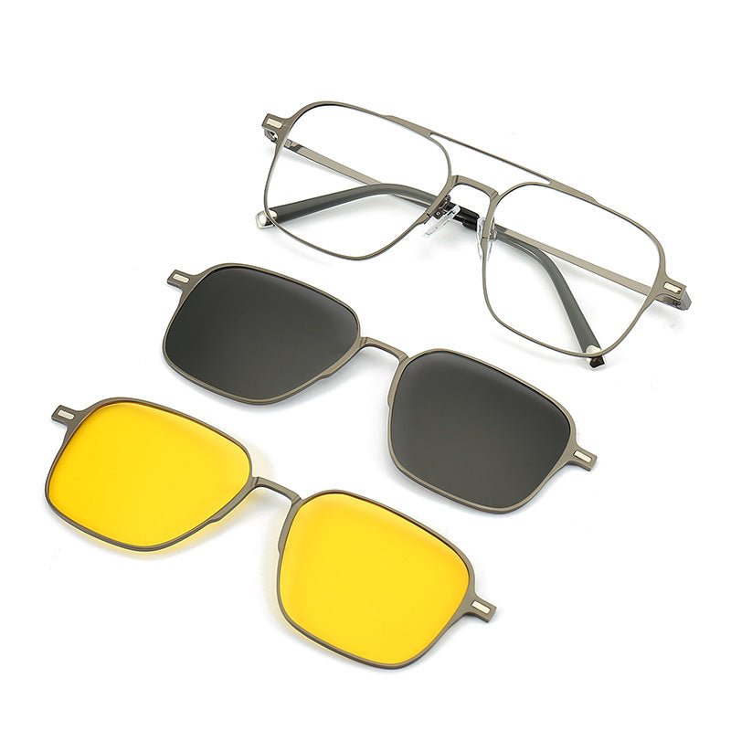 Polarized UV Protection Sunglasses with Magnetic Inserts