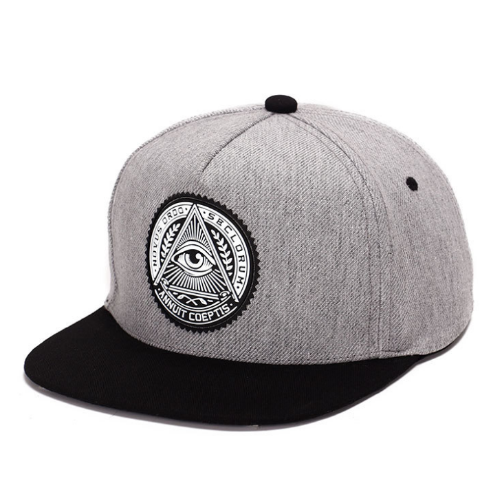 High-Quality Cotton Flat Brim Baseball Cap with Eyes
