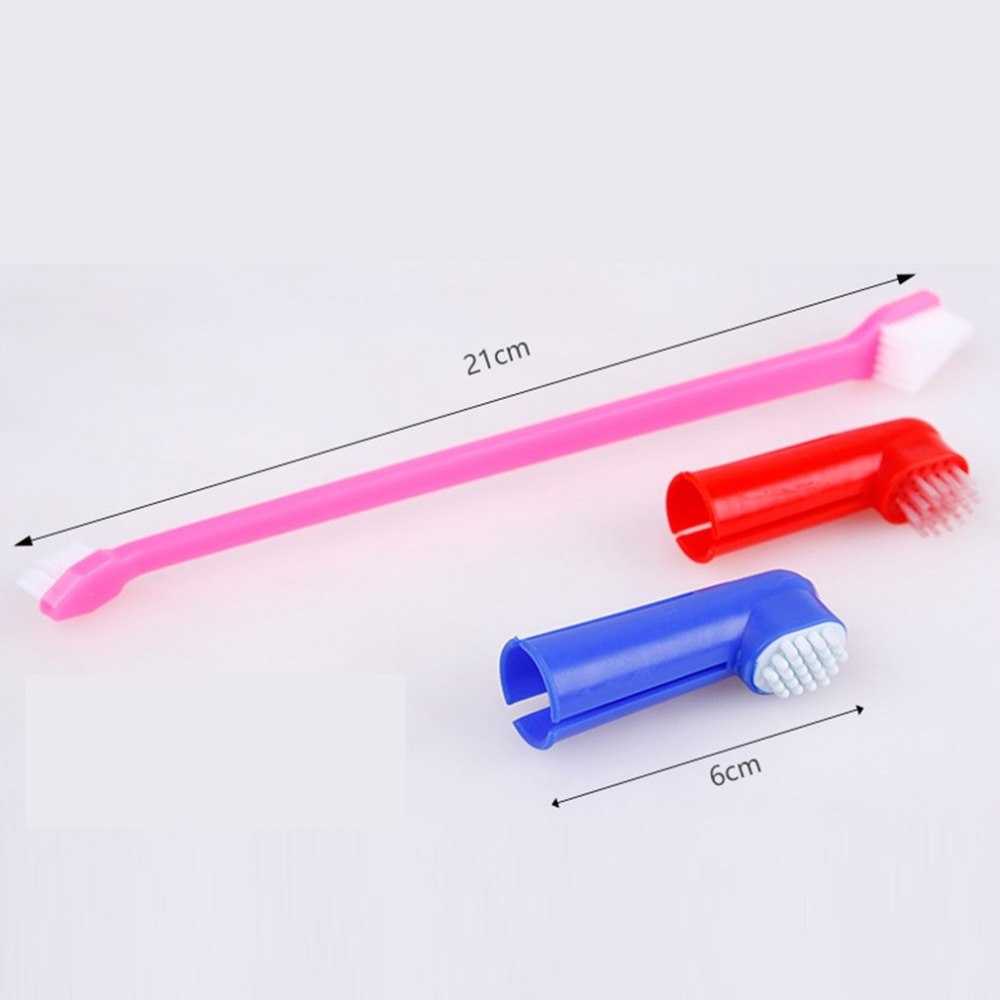 Pet Finger Toothbrush Set for Dogs and Cats