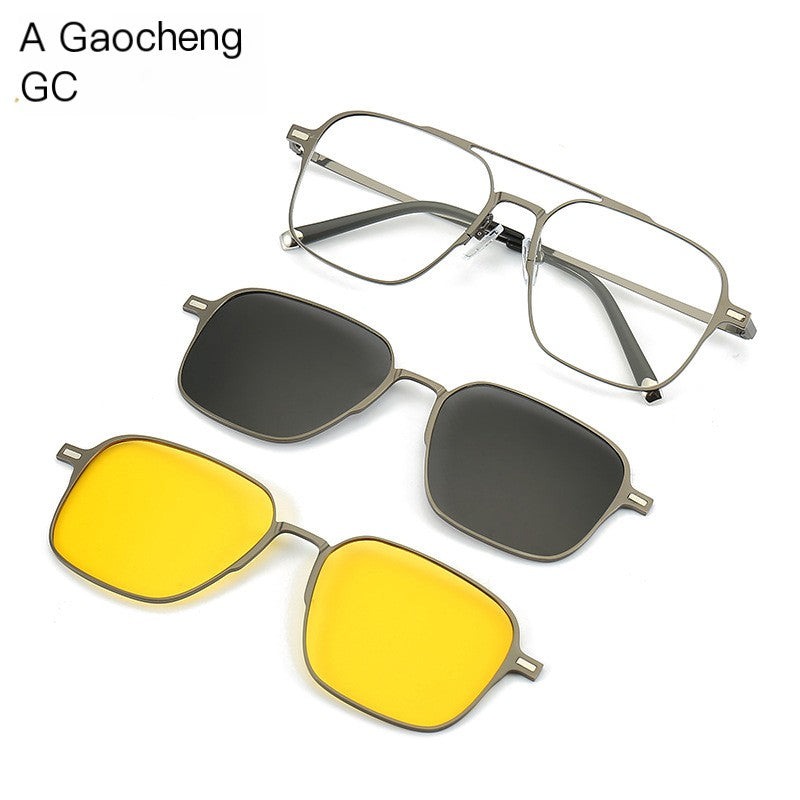 Polarized UV Protection Sunglasses with Magnetic Inserts