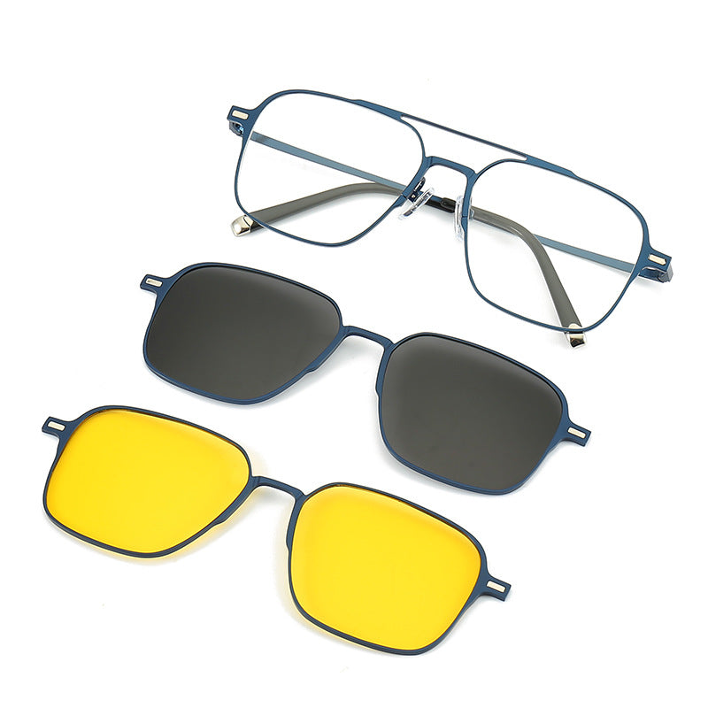 Polarized UV Protection Sunglasses with Magnetic Inserts