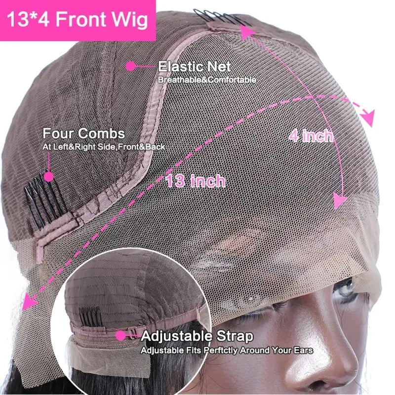 Curly Human Hair Wig – Lace Front | Natural Look & Heat Friendly