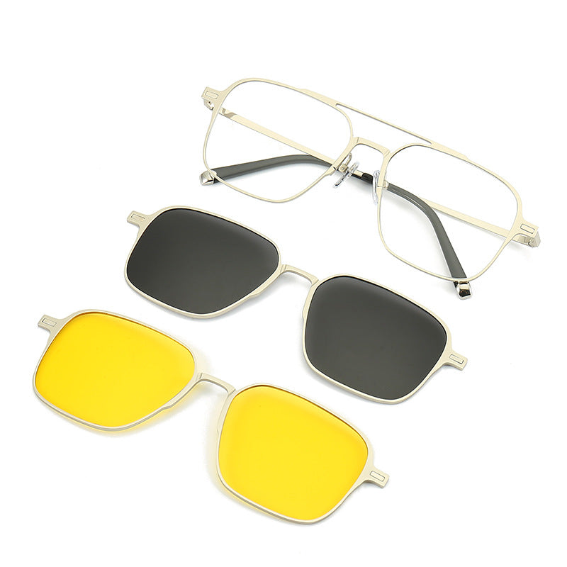Polarized UV Protection Sunglasses with Magnetic Inserts