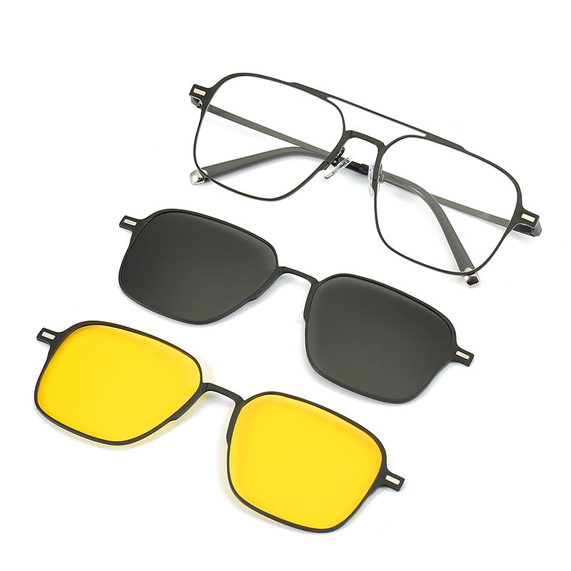 Polarized UV Protection Sunglasses with Magnetic Inserts