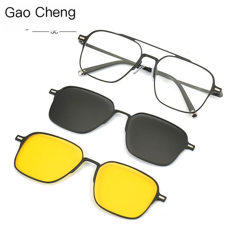 Polarized UV Protection Sunglasses with Magnetic Inserts