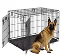 Folding Dog Wire Cage – Portable & Spacious Pet Crate (Black, 76×48×52.5 cm)