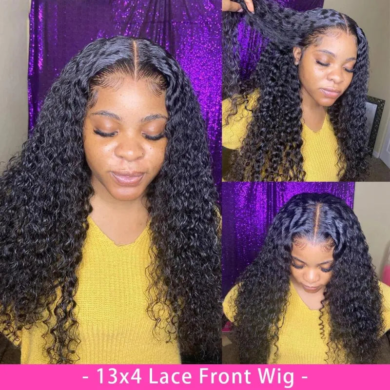 Curly Human Hair Wig – Lace Front | Natural Look & Heat Friendly